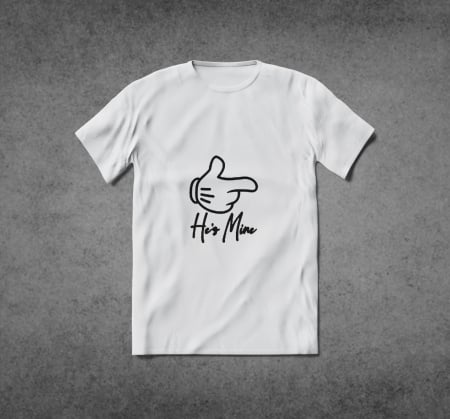 Tricou cuplu - He's/She's Mine [2]