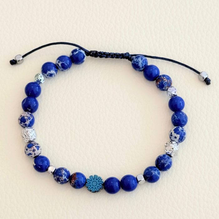 Bratara aromaterapie cu Jasp, Hematit si Lava - Beyond Blue [4]