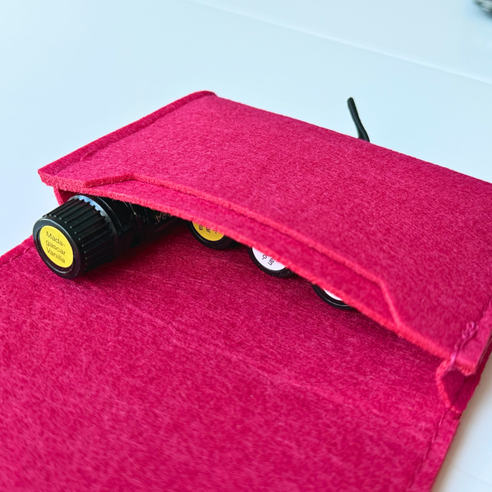 Portofel din fetru pentru uleiuri esentiale, fucsia [5]