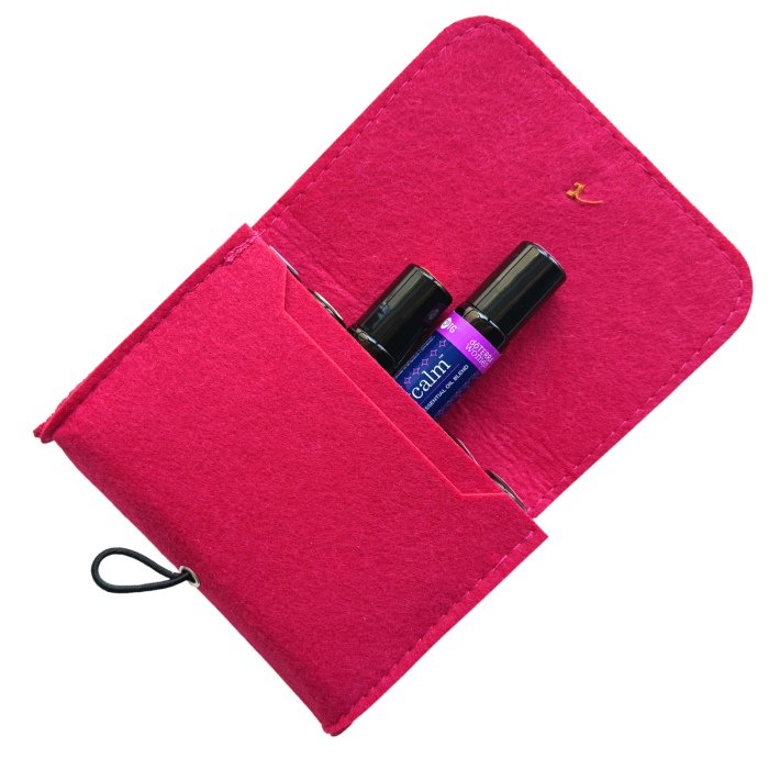 Portofel din fetru pentru uleiuri esentiale, fucsia [4]