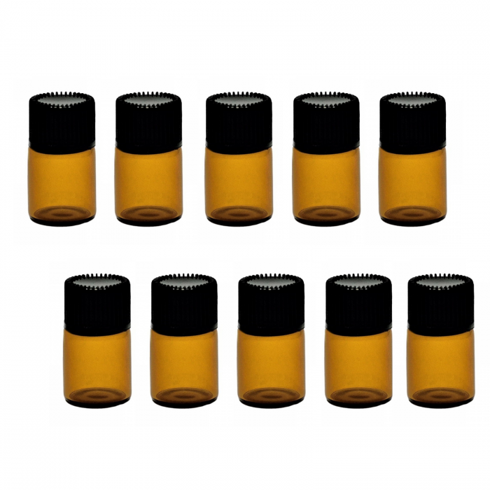Set 10 sticlute brune 1 ml pentru uleiuri esential [1]