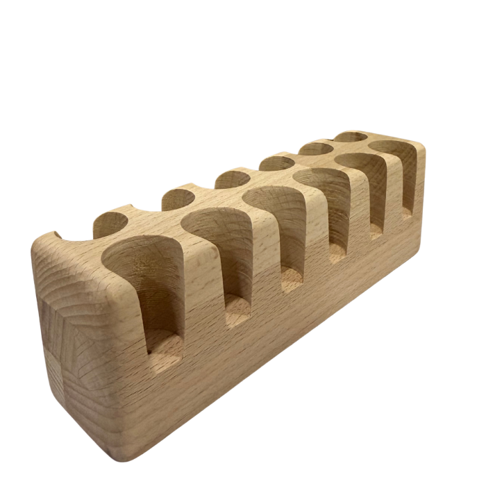 Suport din lemn pentru 12 recipiente rollon [2]