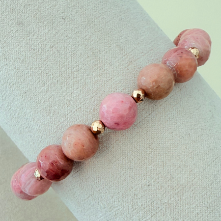 Bratara aromaterapie cu Rodonit, Hematit si Lava - Love & Devotion [1]