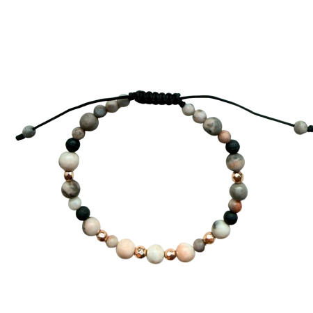 Bratara aromaterapie Zen Fusion, cu Jasp zebra, Lava si Hematit [1]