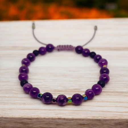 Bijuterii - Bratara aromaterapie Serenity, cu Ametist, Lava si Hematit