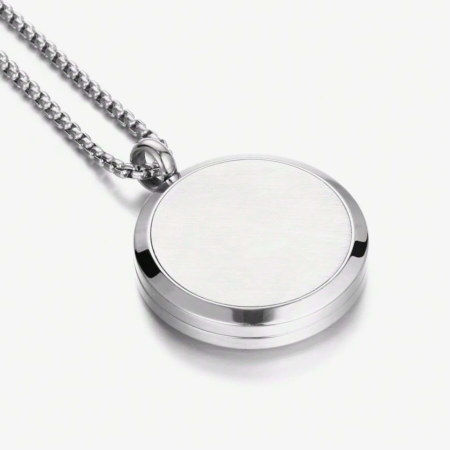Colier aromaterapie Waves, argintiu, 30 mm [1]