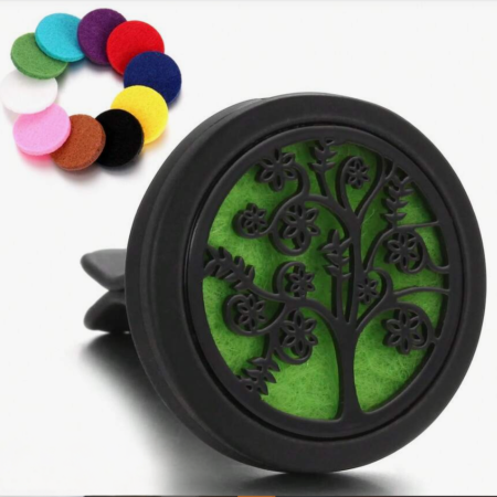 Difuzoare auto - Difuzor auto pentru uleiuri esentiale - Blooming Tree Black