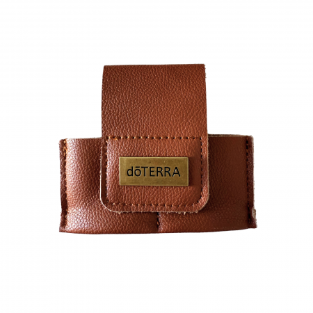 Mini portofel din piele pentru 4 uleiuri esentiale, doTERRA [3]