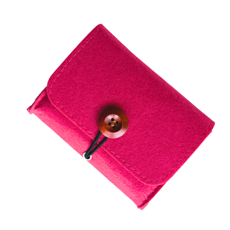 Genti si borsete - Portofel din fetru pentru uleiuri esentiale, fucsia