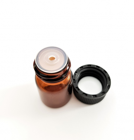 Sticluta bruna cu picurator pentru uleiuri esentiale 2 ml [2]