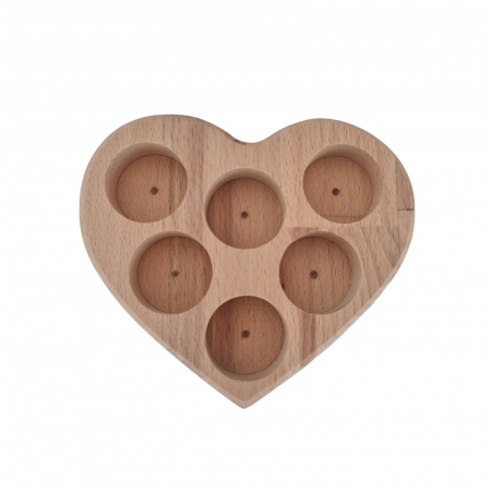Suporturi din lemn - Suport I Love My Oils, mini, 6x15 ml