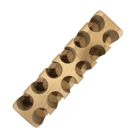 Suport din lemn pentru 12 recipiente rollon [3]