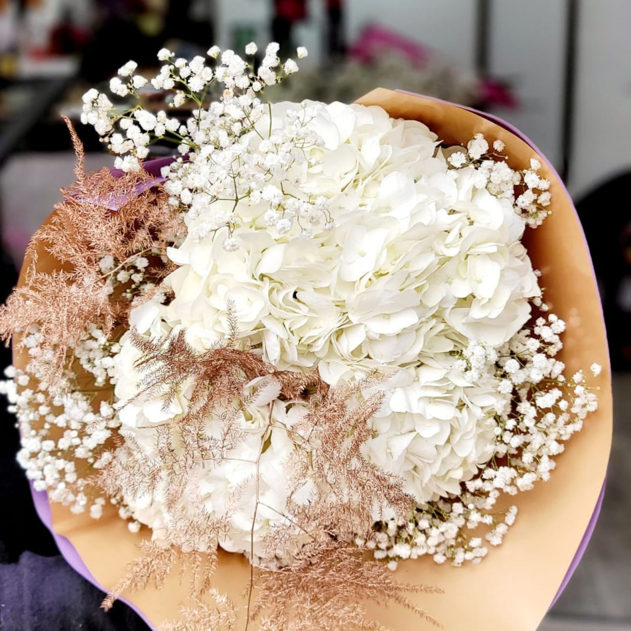 Buchet cu hortensia albă [2]