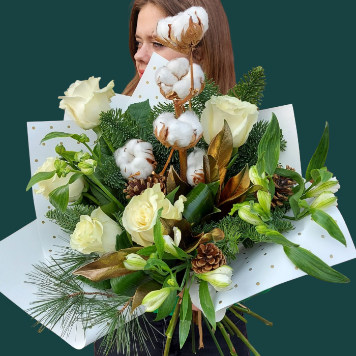 Buchet White and Gold [2]