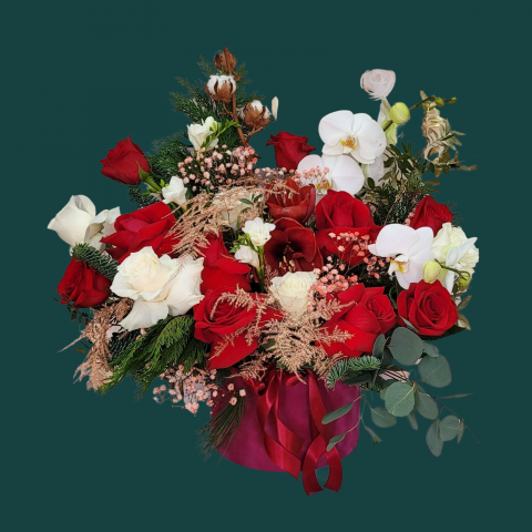 Aranjament de iarnă roșu cu alb [1]