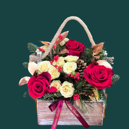 Aranjament Festive Rose Box [1]