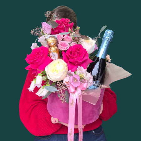 Aranjament Pink Celebration Box [1]