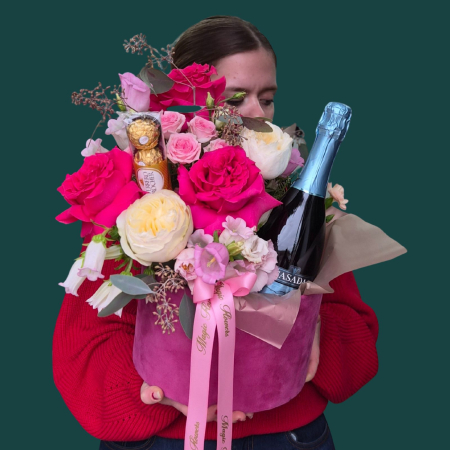 Aranjament Pink Celebration Box [2]