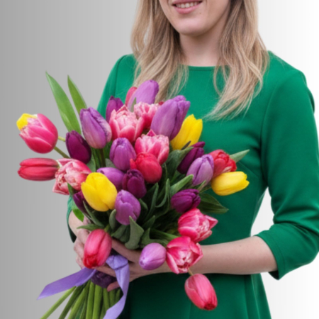 Mulțumesc - Buchet cu 35 de lalele