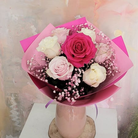 Buchet cu 7 trandafiri Premium