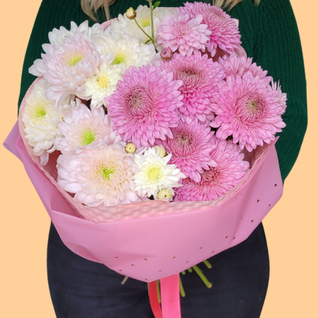 Buchet cu crizanteme pastel [1]