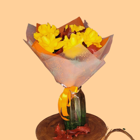 Buchet cu trandafiri galbeni [2]