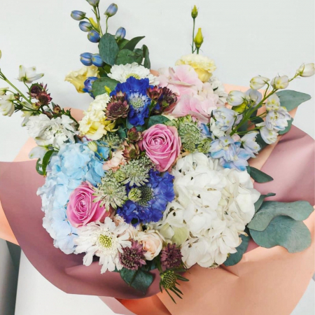 Buchet pastel cu hortensia [1]