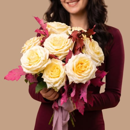 Buchete cu trandafiri - Buchet Ivory