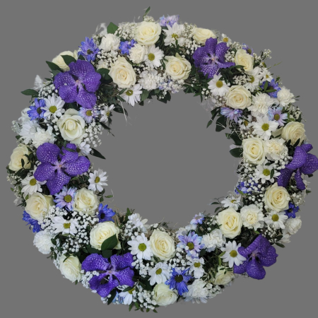 Coroana funerară alb-mov [1]