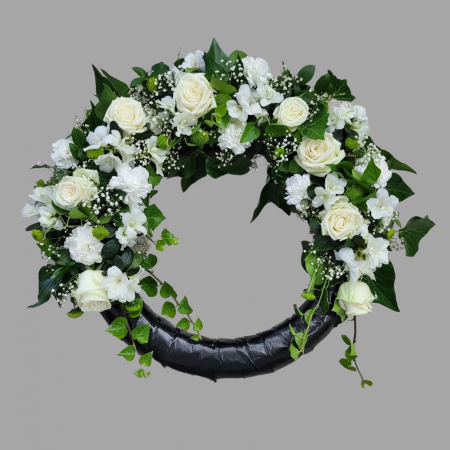 Condoleanțe - Coroană funerară rotundă