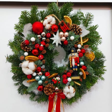 Sărbători de iarnă - Coronița Crăciun cu Spărgătorul de nuci