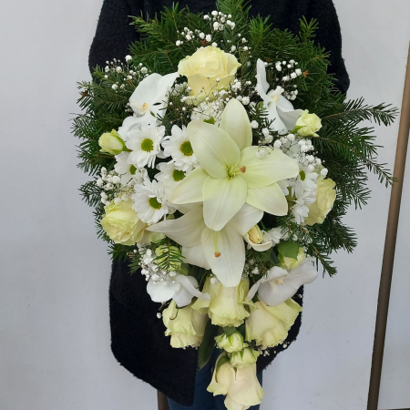 Condoleanțe - Jerbă funerară lacrimă