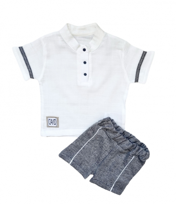 Set baieti Polo gri [1]