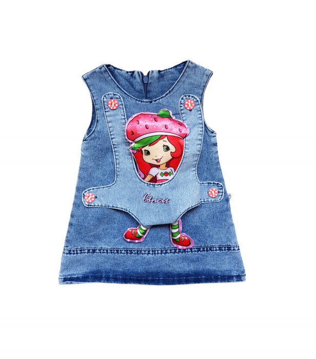 Rochie de bumbac cu jucarie fetita [1]