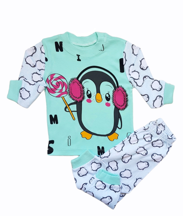 Pijamale baieti 2 piese, Pinguini [1]