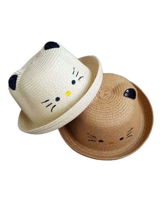 Palarie de soare cu urechi, 48-50 CM, model natur [1]