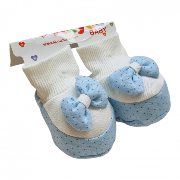 Botosei de bumbac buline bleu [1]