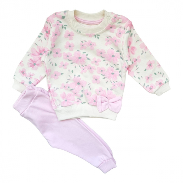 Compleu fetite Flori roz deschis [1]