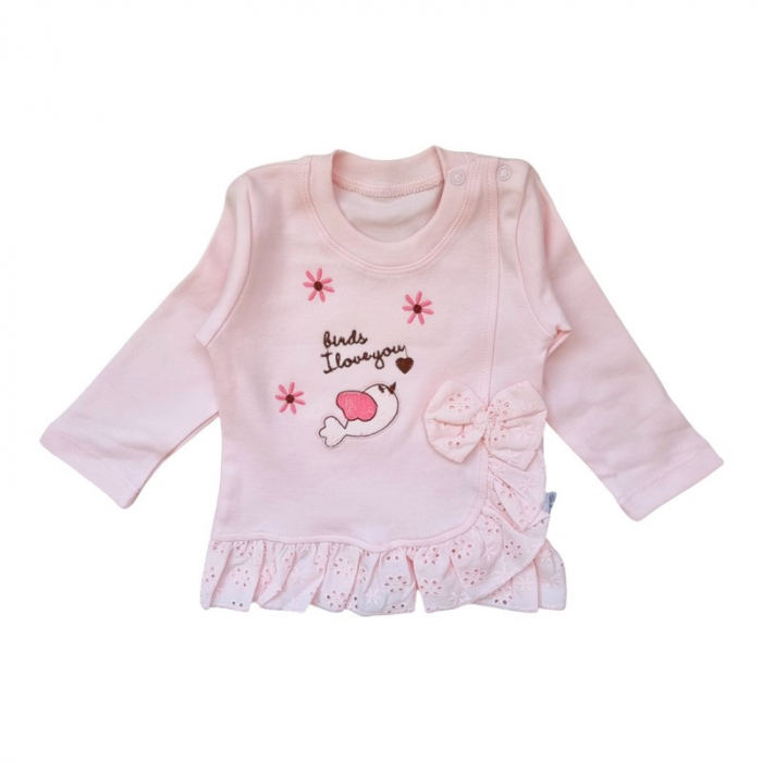 Compleu fetite roz cu broderie [3]
