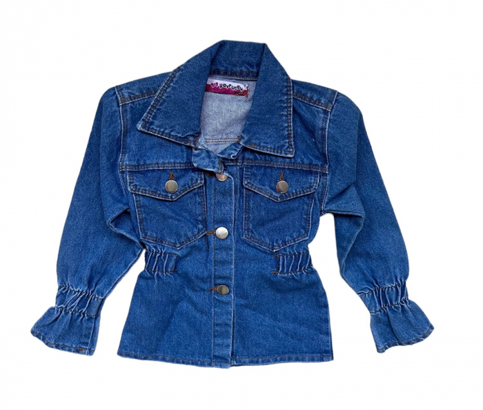 Jacheta din denim fete cambrata [1]