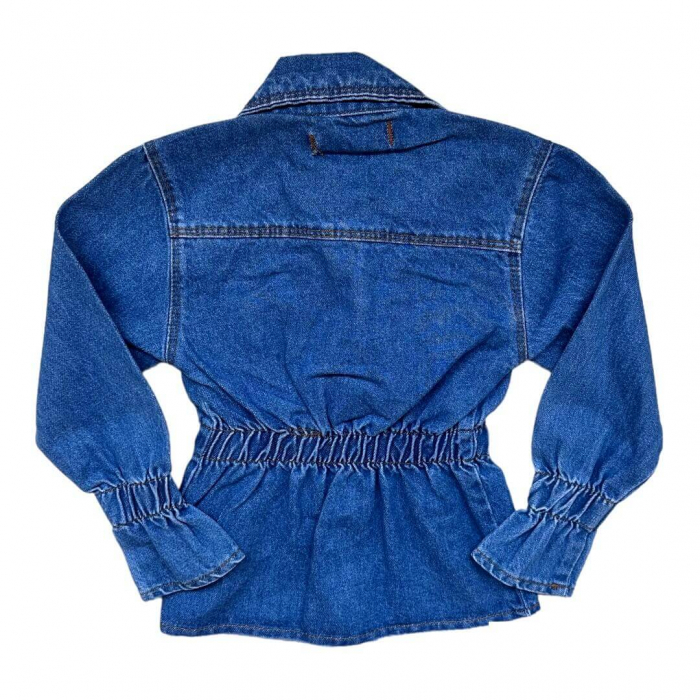 Jacheta din denim fete cambrata [4]