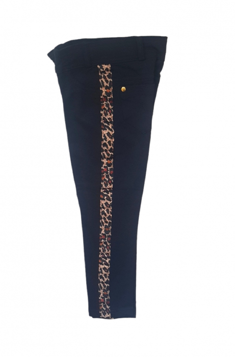 Pantaloni fete cu banda animal print [2]