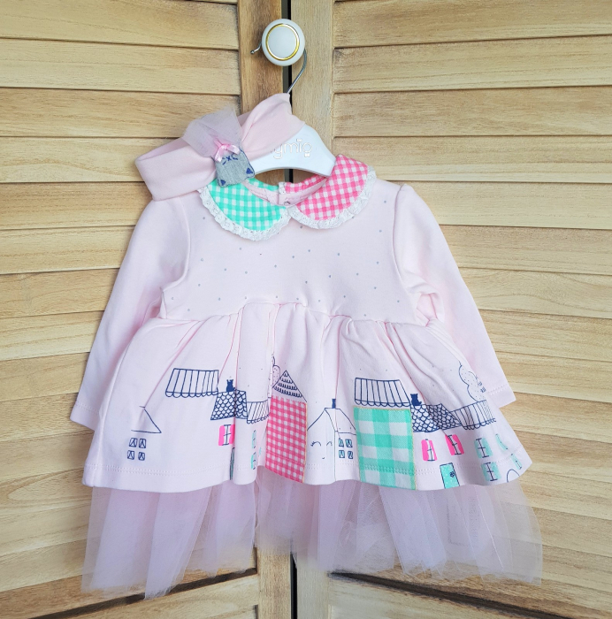 Rochie de bumbac cu tul [1]