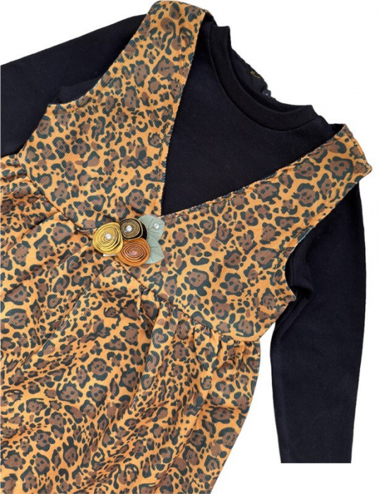 Rochie fete animal print cu bluza [2]