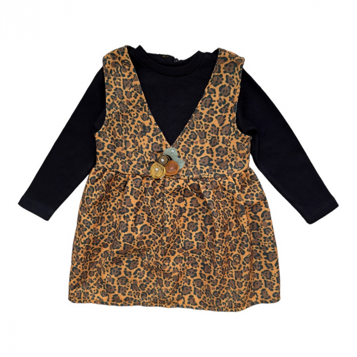 Rochie fete animal print cu bluza [1]