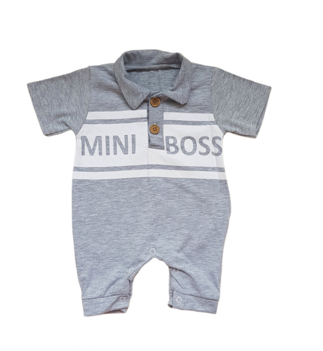Salopeta bebe baieti, Mini Boss, Gri [1]