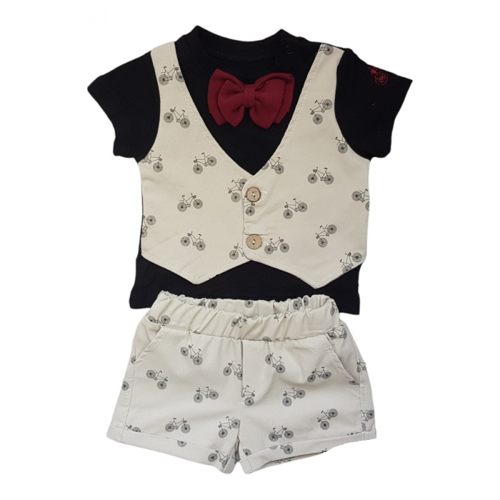Set baieti 2 piese, Minimen crem [1]