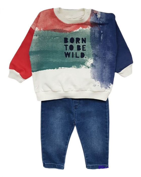 Set baieti Born to be wild multicolor [2]
