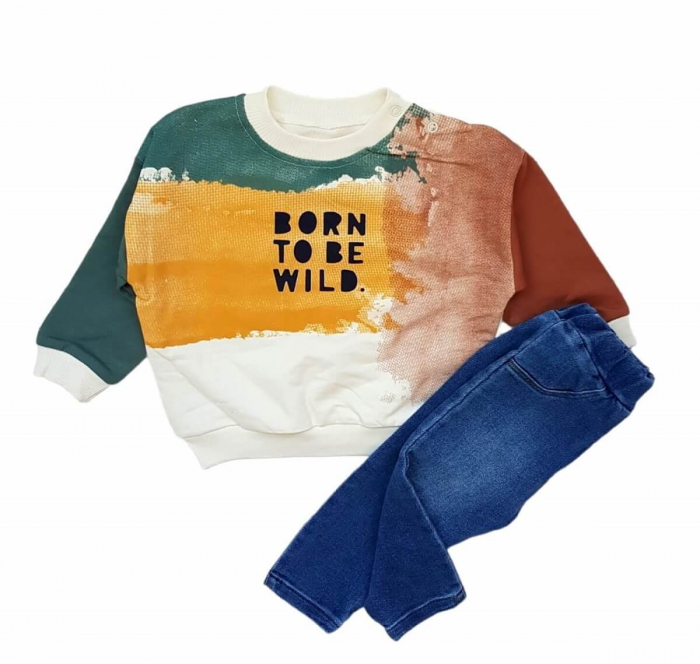 Set baieti Born to be wild multicolor [3]