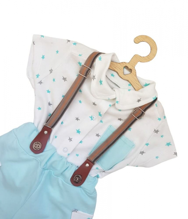 Set baieti bumbac Blue Stars [2]
